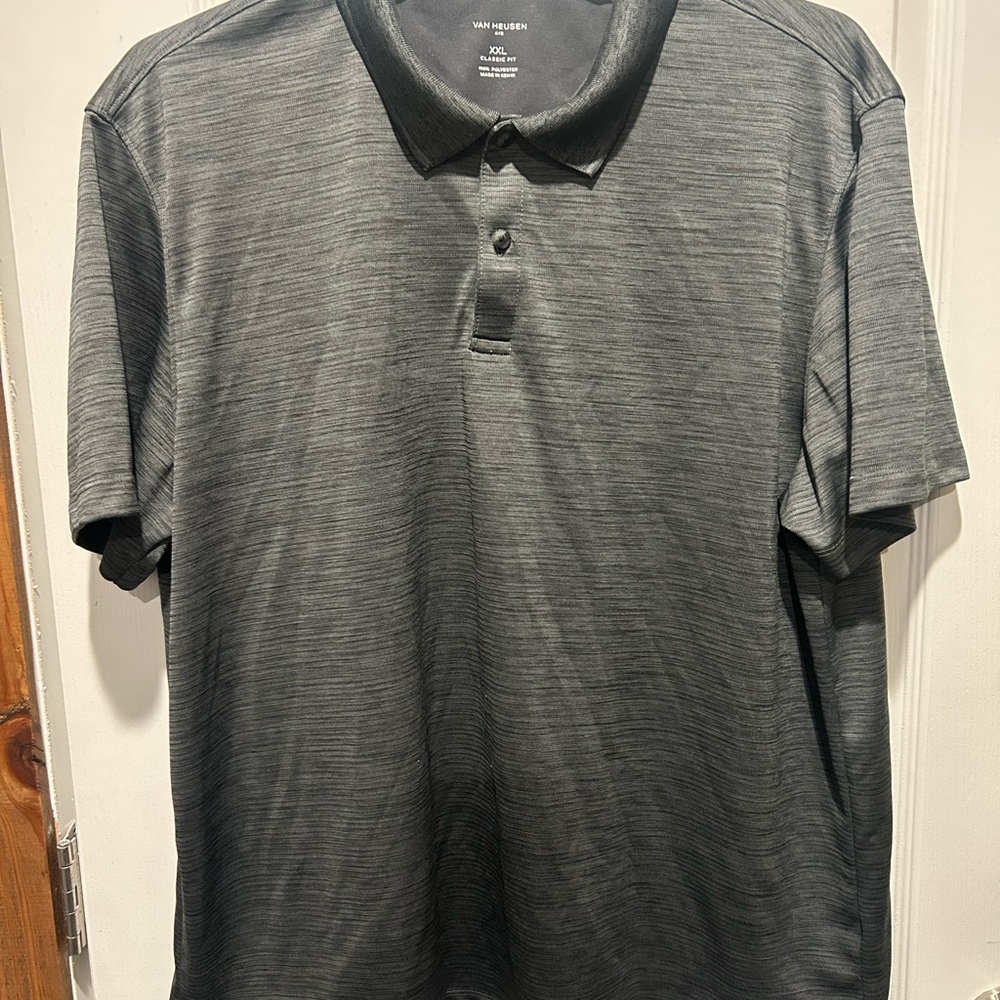 Van Heusen Men's Charcoal Polo Shirt